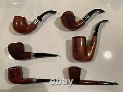 Six (6) Mastro de Paja Handmade Pipes as a Lot AS IS Condition