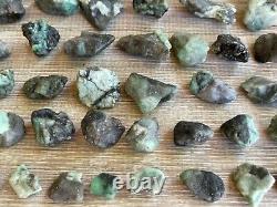 Small Emerald Rough Natural Stones, 0.5-1.25 Raw Emerald, Wholesale Bulk Lot