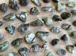 Small Emerald Rough Natural Stones, 0.5-1.25 Raw Emerald, Wholesale Bulk Lot