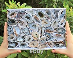 Small Oco Agate Geodes, Natural Crystal Druzy Halves, Bulk Wholesale Lots