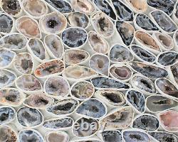 Small Oco Agate Geodes, Natural Crystal Druzy Halves, Bulk Wholesale Lots