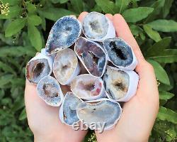 Small Oco Agate Geodes, Natural Crystal Druzy Halves, Bulk Wholesale Lots