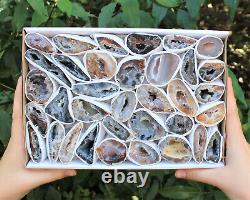 Small Oco Agate Geodes, Natural Crystal Druzy Halves, Bulk Wholesale Lots