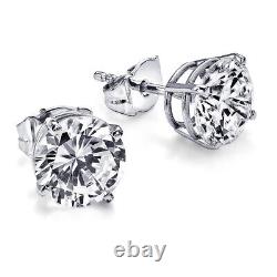 Solitaire Diamond Earrings 1.02 Carat ctw White Gold Ear Studs 18K I2 54423287