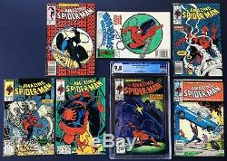 Spider-man #300 Newsstand 1st Venom Lot x7 301 302 303 304 305 CGC 9.8 306