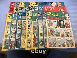 Spirou 1956 Weekly French Editions, set of 25, used good