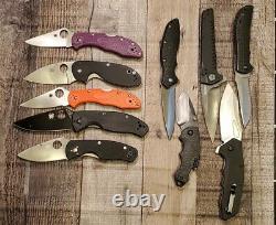 Spyderco, Kershaw Variety Lot of 5 Knives