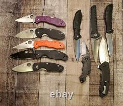 Spyderco, Kershaw Variety Lot of 5 Knives