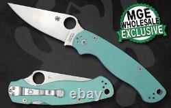 Spyderco MGE Wholesale Exclusive PM2 Teal G10 Satin S90V