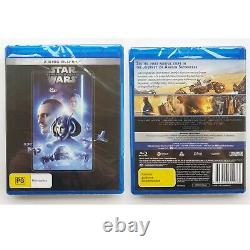 Star Wars 10x Movie Collection (2-Disc Blu-Ray, Region Free / All Regions A B C)