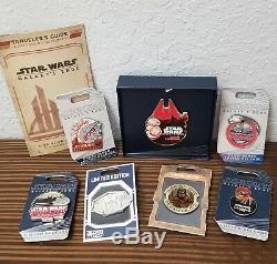 Star Wars Galaxy's Edge Disney Pin Bundle Opening Day Jumbo Pin, Limited LE & LR