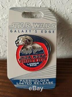 Star Wars Galaxy's Edge Disney Pin Bundle Opening Day Jumbo Pin, Limited LE & LR