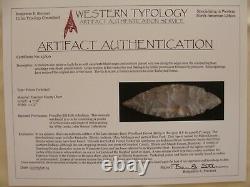 Stermer COA's Authentic 12 piece TURKEY TAIL CACHE Indian Arrowhead Artifact