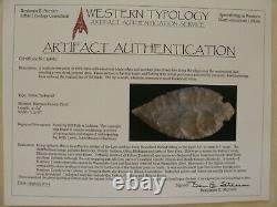 Stermer COA's Authentic 12 piece TURKEY TAIL CACHE Indian Arrowhead Artifact