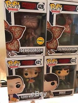 Stranger Things Funko Pop (lot Of 9) Chase Exclusive Figures Eleven Demogorgon