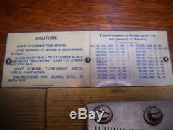 Super Antique Regina 15.5 Double Comb Disc Music Box Oak Cabinet with Discs