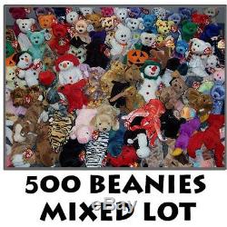 TY Beanie Babies -Mixed Lot of 500 Beanies -MWMT's Wholesale Collection Lot Bulk