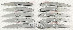Ten 1660 Kershaw Leek Pocket Knives plain Blade NEW Blem wholesale speedsafe