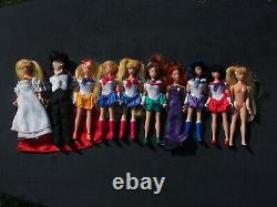 Ten Vintage 6 Sailor Moon Irwin Dolls Lot 1997 HTF