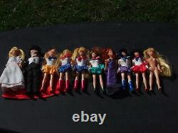 Ten Vintage 6 Sailor Moon Irwin Dolls Lot 1997 HTF