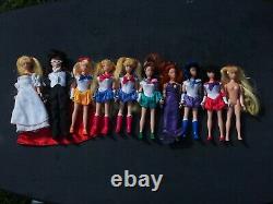 Ten Vintage 6 Sailor Moon Irwin Dolls Lot 1997 HTF