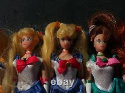 Ten Vintage 6 Sailor Moon Irwin Dolls Lot 1997 HTF