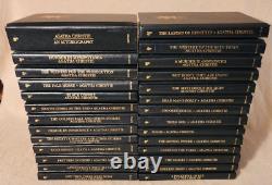 The Agatha Christie Mystery Collection 27 Books Lot Black Hardcover Leatherette