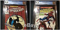 The Amazing Spider-Man #300 CGC 9.2, #361 CGC 9.2, 1st Venom & 1st Carnage KEY