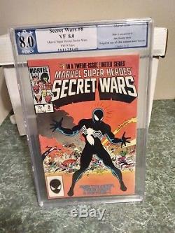 The Amazing Spider-Man #300, Secret Wars #8 PGX, Venom #1, Web of Spider-man #1