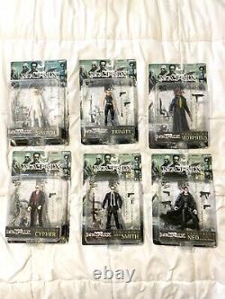 The Matrix Action Figure Set of 6 Series 1 New 1999 N2 Toys Neo Trinity Amricons