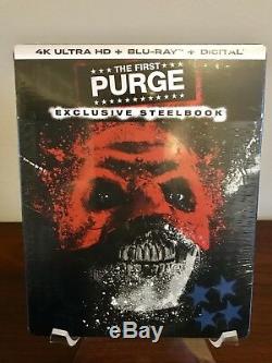 The Purge Collection Steelbook Lot (4K, Blu-ray, Digital HD) Factory Sealed
