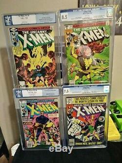 The Uncanny X-men #134, #135, #136, #137 Dark Phoenix Saga Cgc/pgc Graded Lot