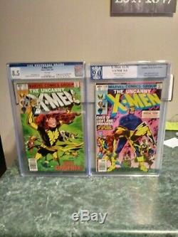 The Uncanny X-men #134, #135, #136, #137 Dark Phoenix Saga Cgc/pgc Graded Lot