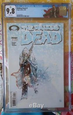 The Walking Dead #7 1st & 2nd print Both CGC 9.8 NM/MT Rick Labels! 1st Tyreese