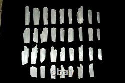 Thick scolecite stick lot (34 NOS) Mineral SPECIMEN (wholesale lot)