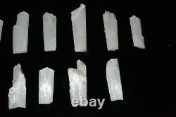 Thick scolecite stick lot (34 NOS) Mineral SPECIMEN (wholesale lot)