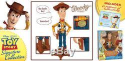 Thinkway TOY STORY SIGNATURE COLLECTION Talking WOODY JESSIE BULLSEYE BUZZ LOT 4
