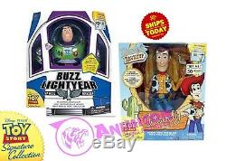 Thinkway TOY STORY SIGNATURE COLLECTION WOODY & BUZZ LIGHTYEAR Disney NEW LOT 2