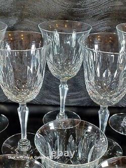 Tiffin Franciscan ELYSE Elegant Crystal Water Goblets Wine Glasses Set of 6 EUC