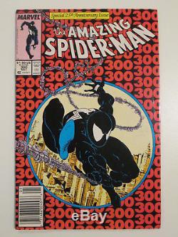 Todd McFarlane set of AMAZING SPIDERMAN #'s 298, 299, 300, and 301! High Grade