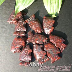 Top Wholesale Mix Natural Quartz Crystal Mini Fish Carved Crystal Healing 50PCS