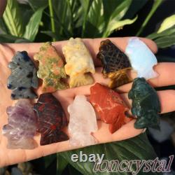 Top Wholesale Mix Natural Quartz Crystal Mini Fish Carved Crystal Healing 50PCS