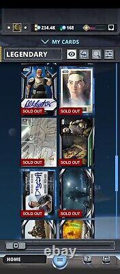 Topps Star Wars Digital Cards Whole account for sale. 36 Legendary, 331 epic