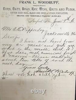 Two 1896 Wholesale Dealer Letter/notes. Lanford Florida