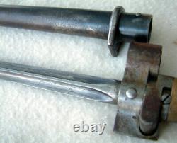 Two (2) Lebel Bayonets Mle 1886, Cruciform, French, one with, one witho Quillion O