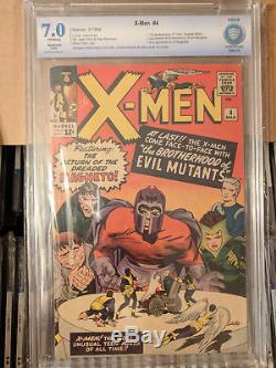 UNCANNY X-MEN LOT OF 65 GRADED BOOKS #2 to 66 COMPLETE SILVER AGE HIGH GRADE