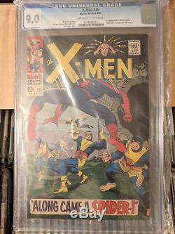 UNCANNY X-MEN LOT OF 65 GRADED BOOKS #2 to 66 COMPLETE SILVER AGE HIGH GRADE