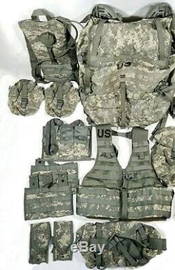 US Army MOLLE II ACU Large RuckSack+Frame+Rifleman(Vest+Pouch LOT+Hydration)