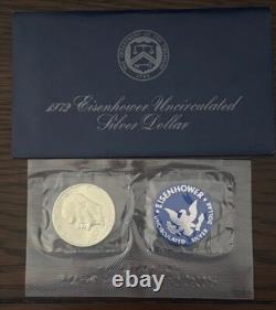U. S. Mint Silver Coin Collection 13-Piece Lot with COAs, Proofs, Ikes