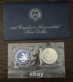 U. S. Mint Silver Coin Collection 13-Piece Lot with COAs, Proofs, Ikes